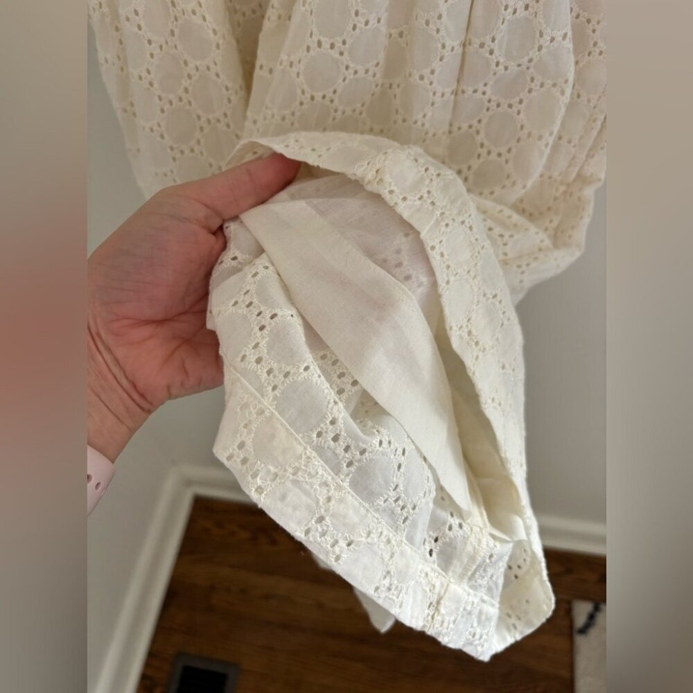 Compania Fantastica White 100% Cotton Romper NWT - Picture 7 of 9